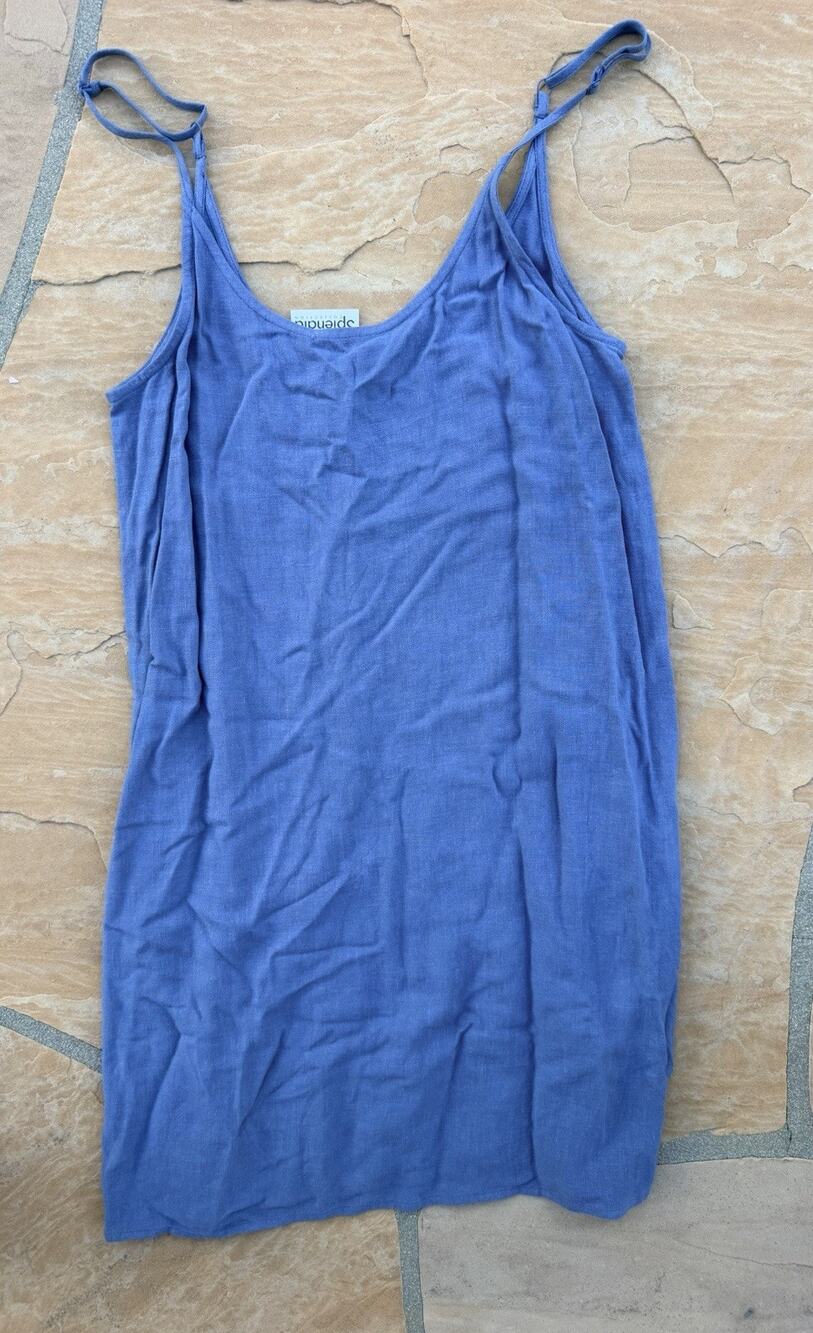 $158 SPLENDID Blue Tank Dress Shift NWT Beach M